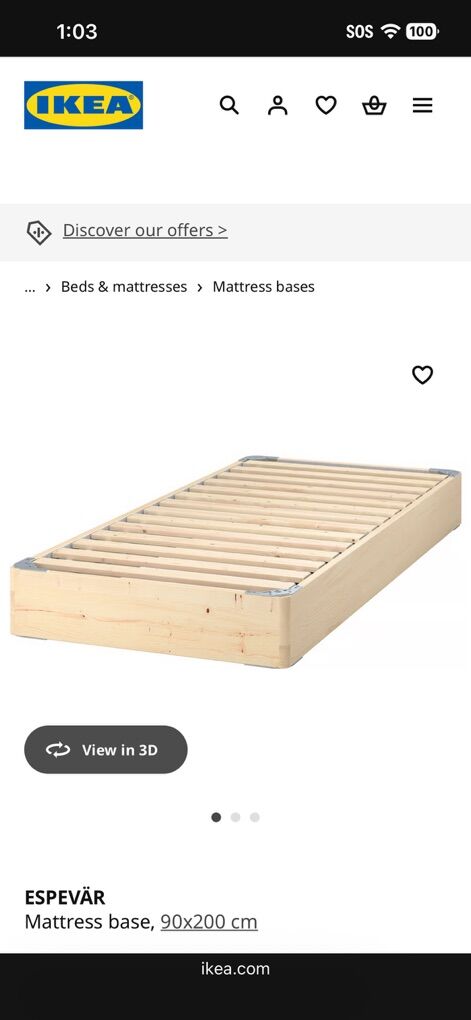 Espevar Ikea Bed