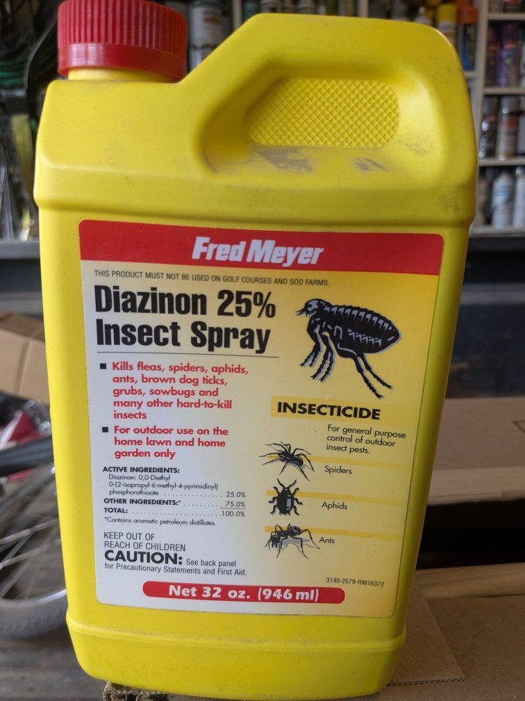 Diazinon insect sprayer killer ants spiders