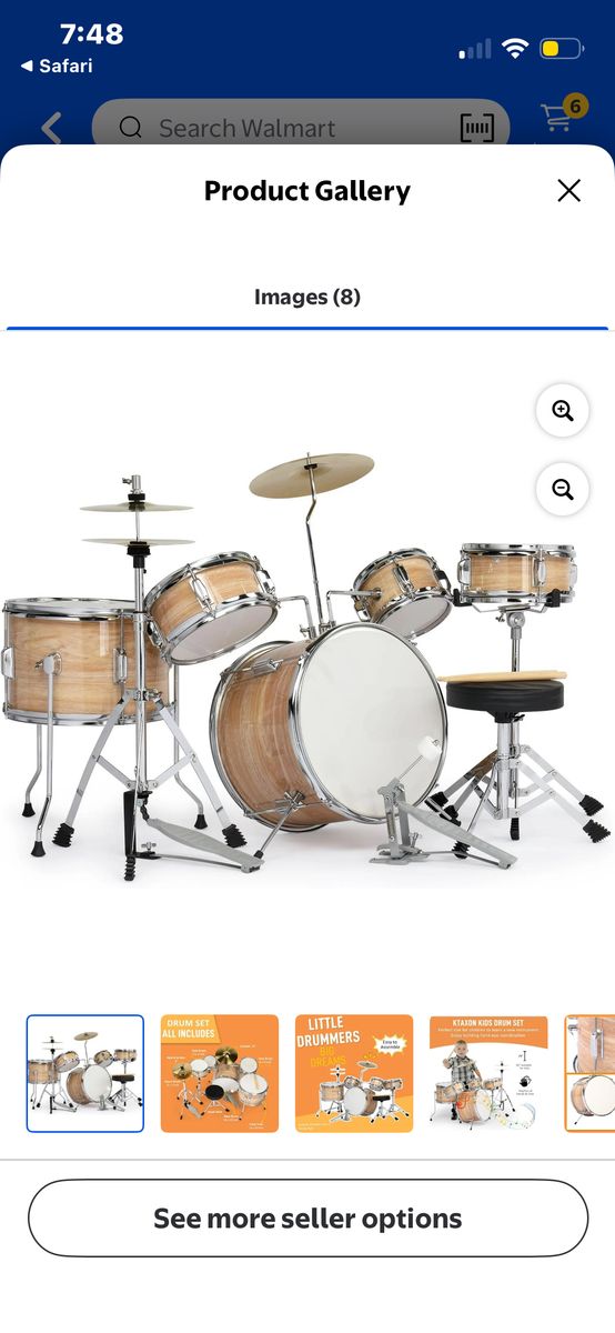 NEW 5-Piece Complete Junior Drums Set