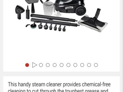 Near-new, Central Machinery 1500 Watt Steam Cleaner Kit - Chemical-Free Cleaning, Multi-Surface