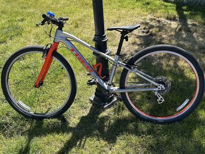 Trek Wahoo 24 Inch Kids' Path Bike - Silver/Orange, Gently Used