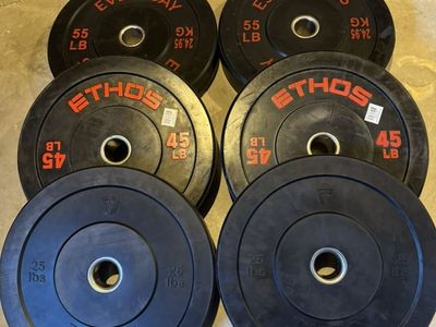 Bumper Plate Weight Set 250lbs