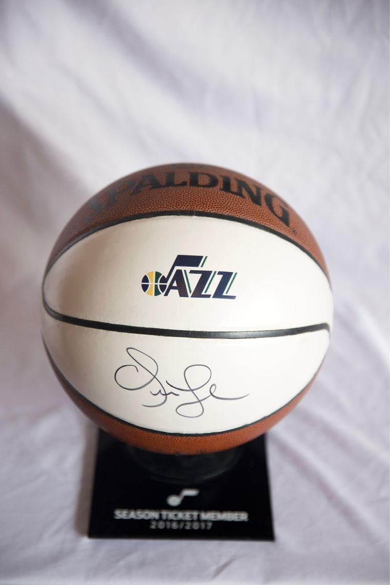 Utah Jazz Autographed Basketball - Signed by Quin Snyder