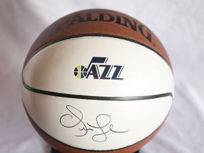 Utah Jazz Autographed Basketball - Signed by Quin Snyder