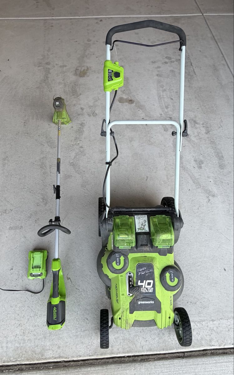 Greenworks Lawn Mower & Weed Eater