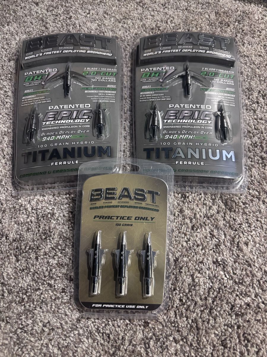 Beast Titanium Broadheads 2” Cut