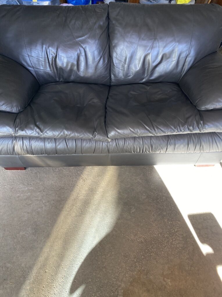 Leather Loveseat