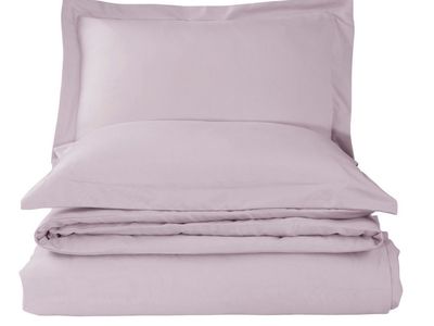 New Queen Ultra Soft Solid Duvet Cover Set