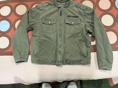 Harley-Davidson Military Canvas Jacket Olive Green