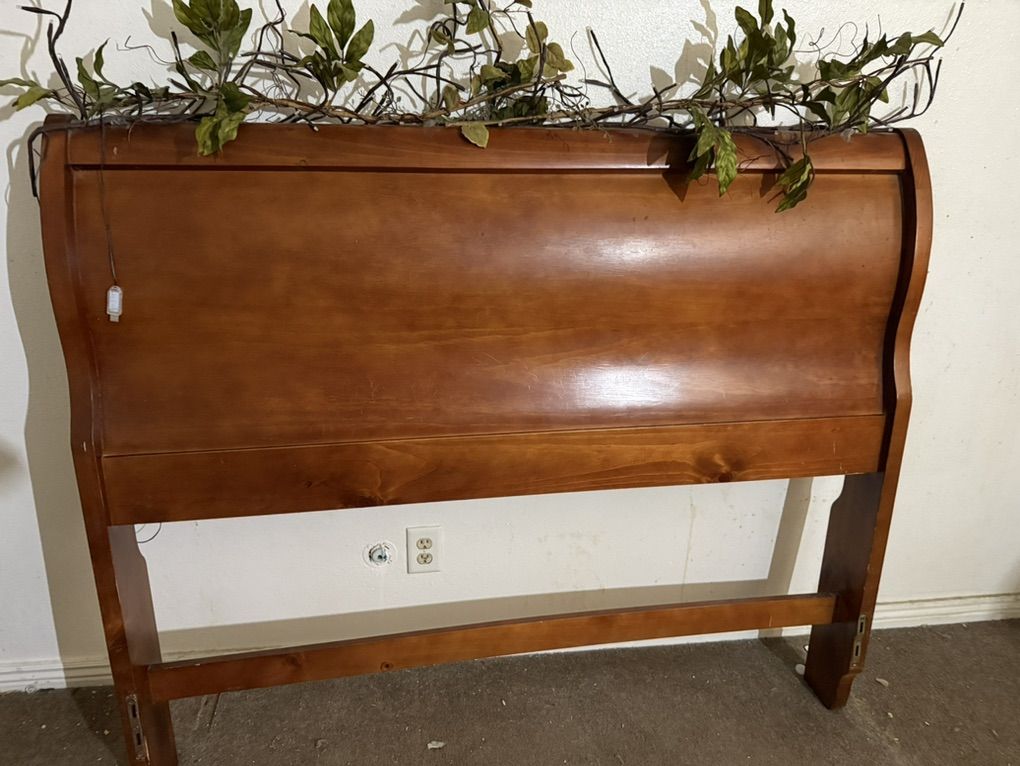 Full Sleigh Bed Frame - Wood
