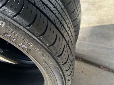Set of 2 Sincera SN250 A/S 225/45R17 All-Season Tires - Excellent Condition