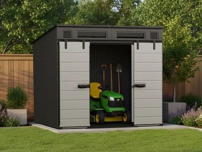 Suncast Modernist BMS8782T 8'x7' Dual Barn Door Storage Shed 1997590 #106263