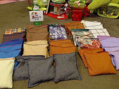 Vintage Handmade Cornhole Beanbags