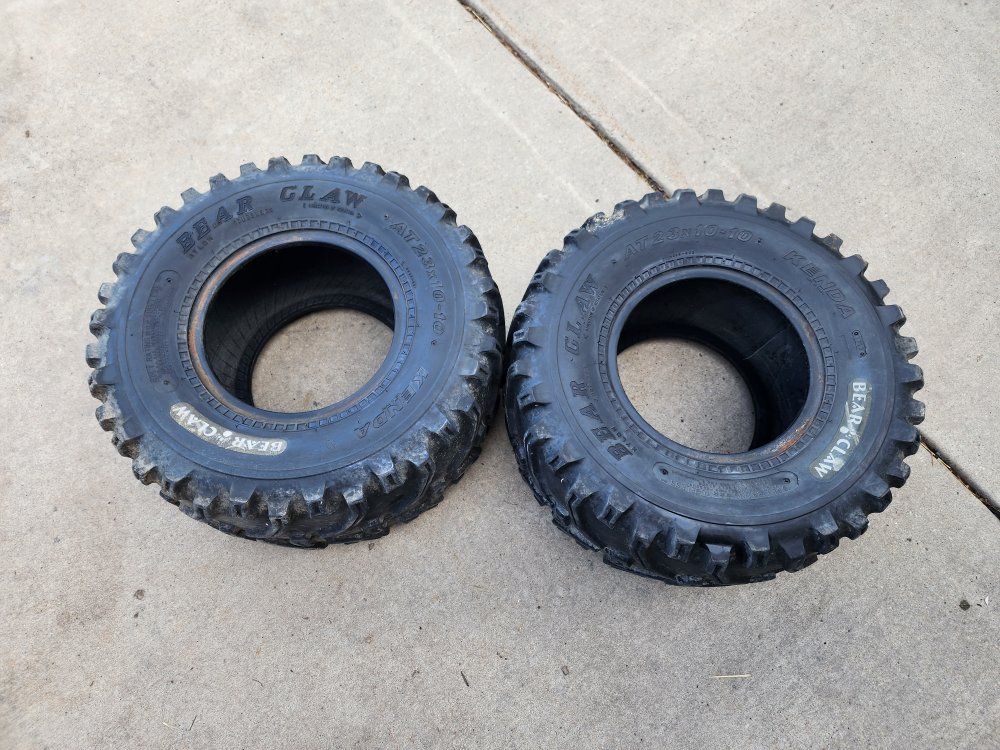 Kenda Bear Claw AT 23x10-10 ATV UTV Tires Pair