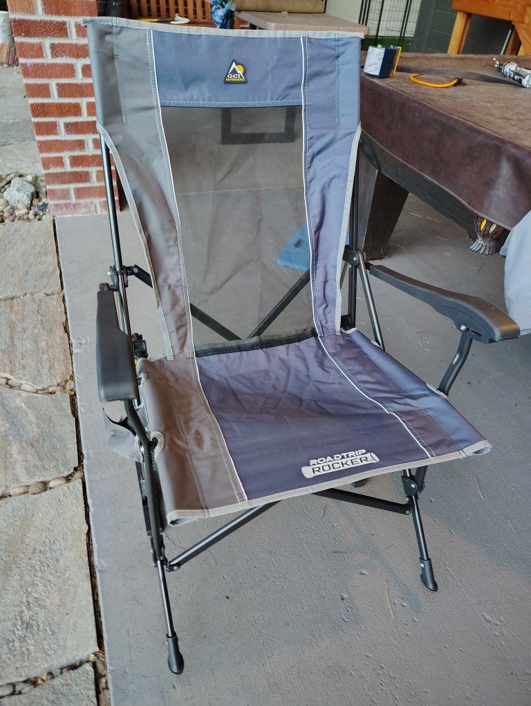 GCI Outdoor RoadTrip Rocker Portable Rocking Chair Grey x2