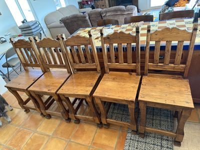 Sofa bed and 5 bar stool chairs