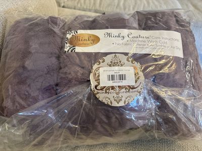 Minky Couture Hugs Sugar Plum Adult Size Blanket