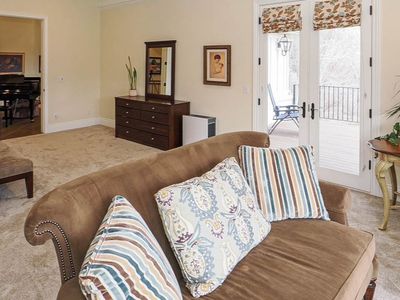Classic Brown Fabric Loveseat