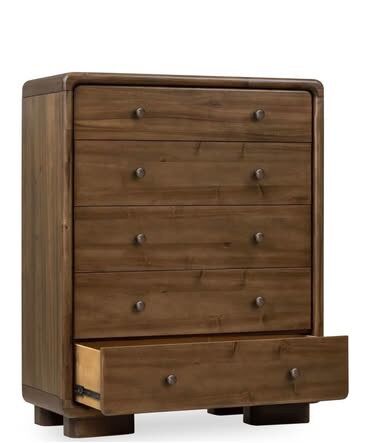 Boka 5-Drawer Acacia Wood Chest (Impala)
