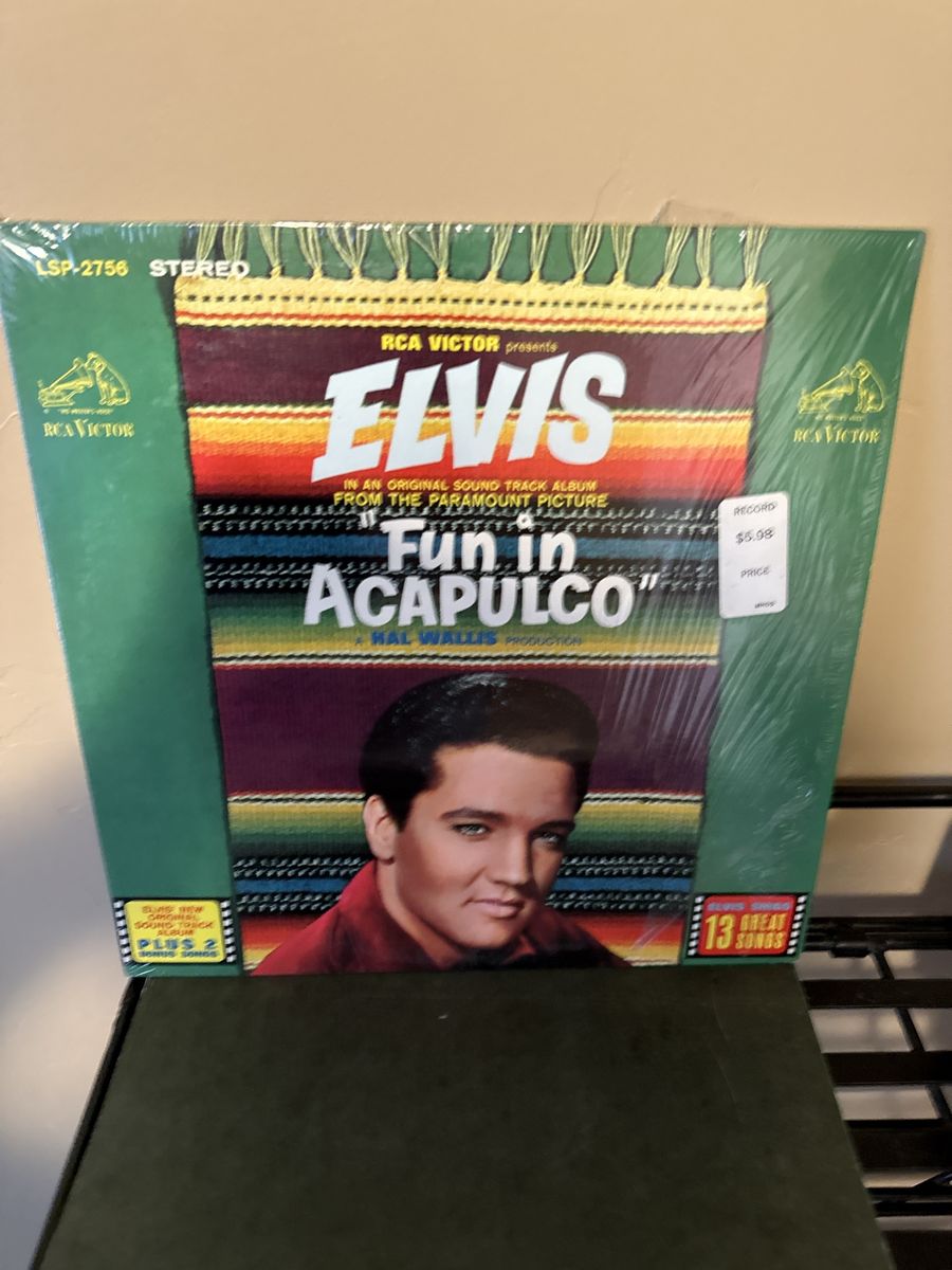 Elvis Presley Fun In Acapulco Soundtrack Vinyl LP RCA Victor LSP-2756 Stereo in Shrink