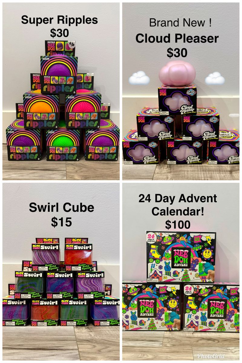 Brand new Needoh and squishy toys! Friday, Aug. 7 5pm-9pm & Saturday, Aug.  8 from 9am-1pm. 352 E. Golden Pheasant Dr. Draper