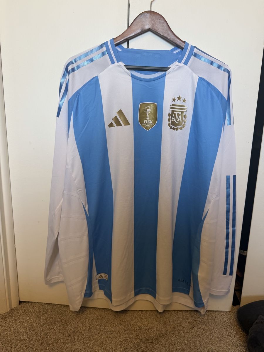 Argentina 2024 Authentic Long Sleeve Home Jersey size XXL