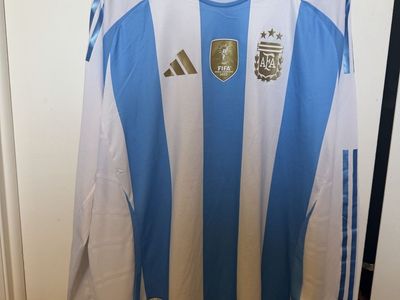 Argentina 2024 Authentic Long Sleeve Home Jersey size XXL