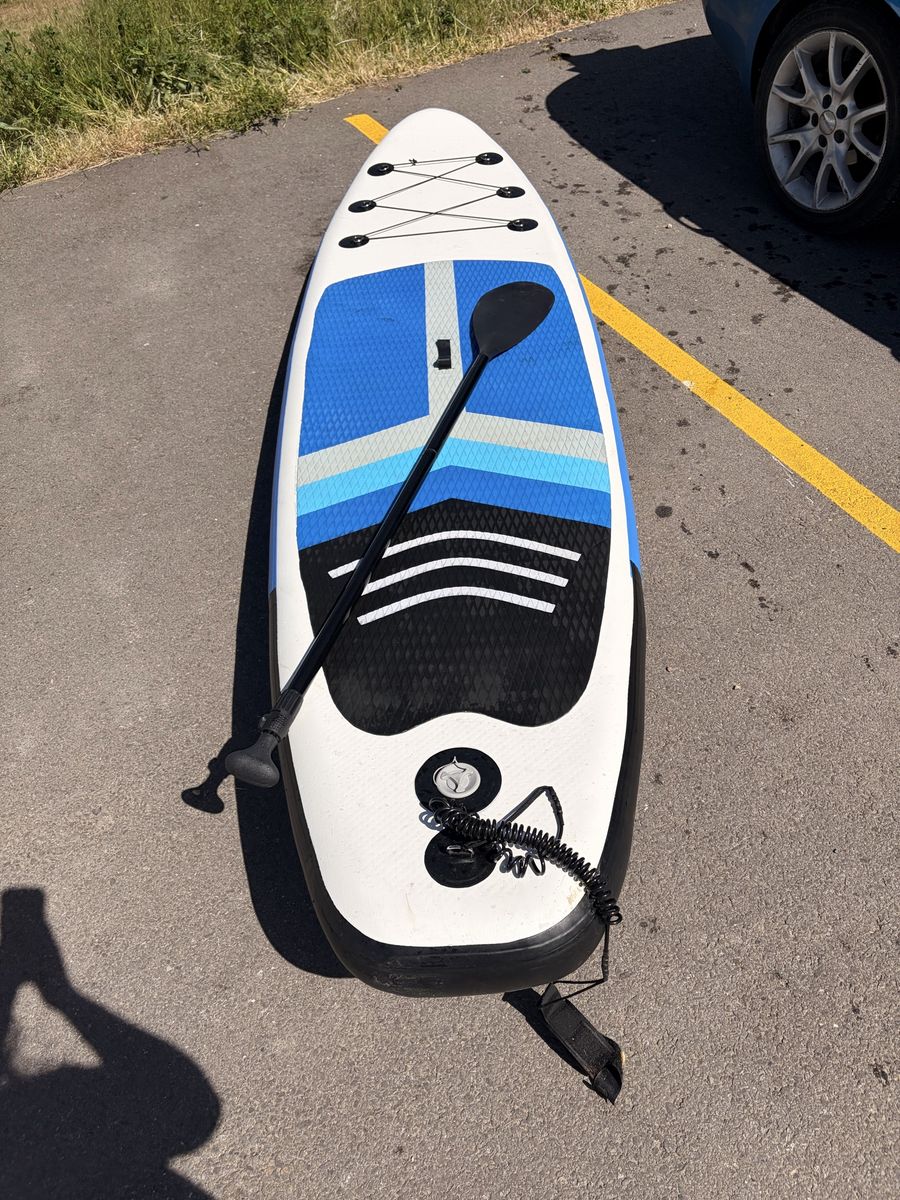1 inflatable stand up paddleboard rental, $10 a day! Pump included!