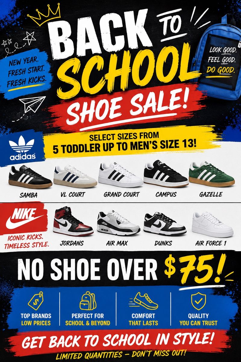 Nike and Adidas shoes