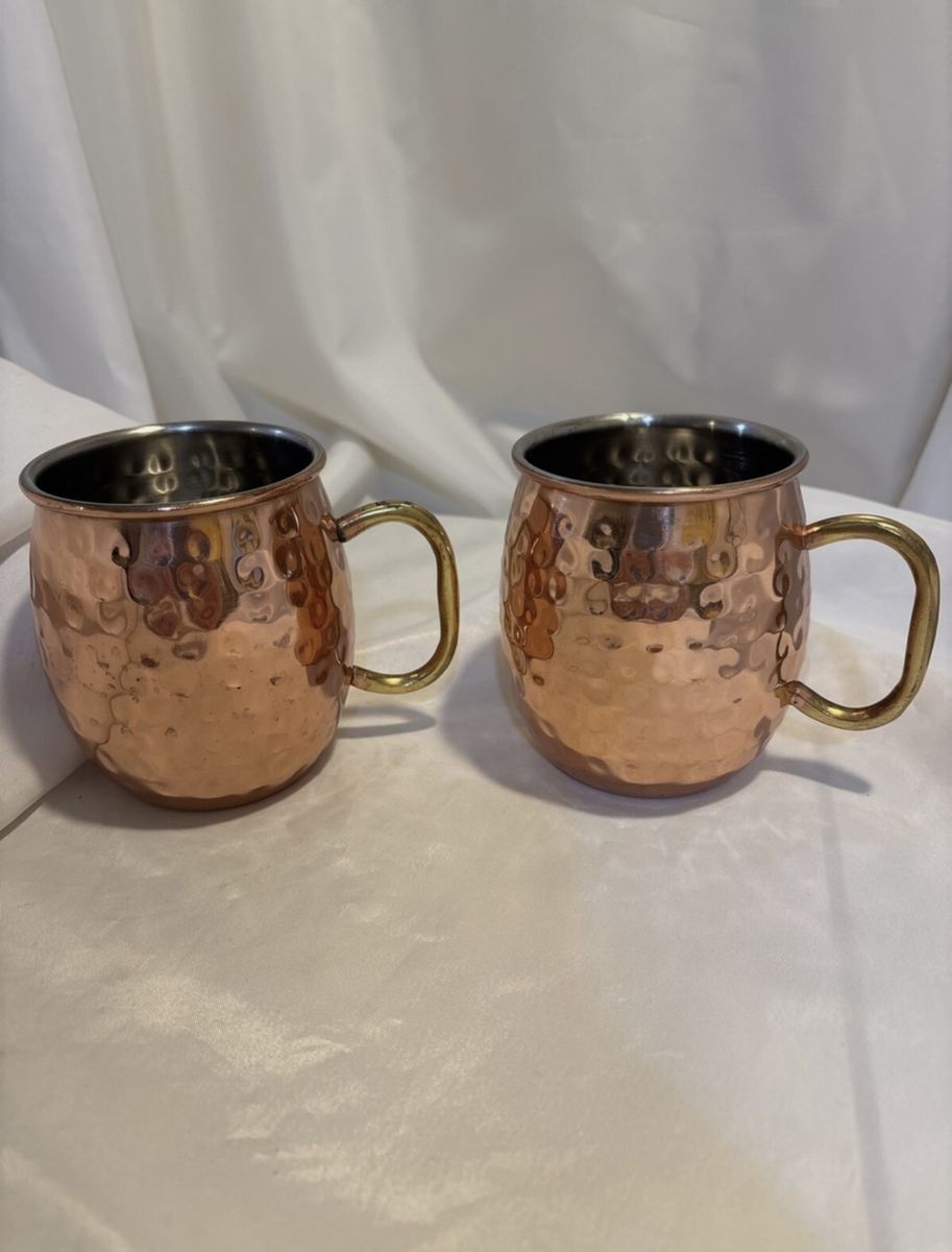 Godinger Hammered Copper Moscow Mule Mugs
