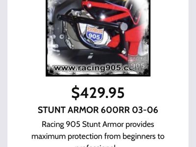 Racing 905 Stunt Armor Crash Cage for Honda CBR 600RR 03-06