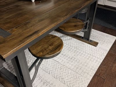 World Market swivel dining Room Table