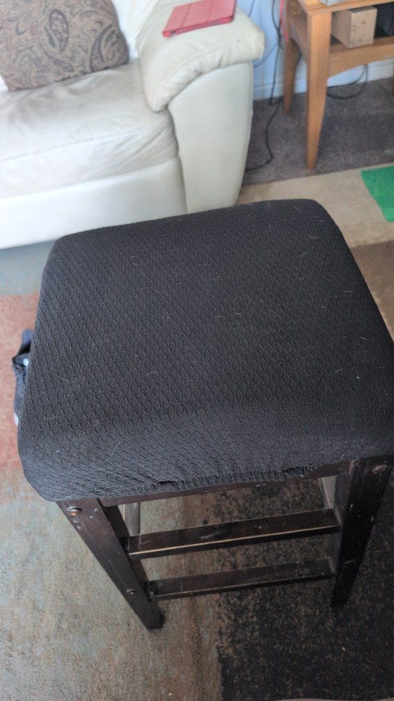 Dark Wood Counter Height Stool / Bar Stool