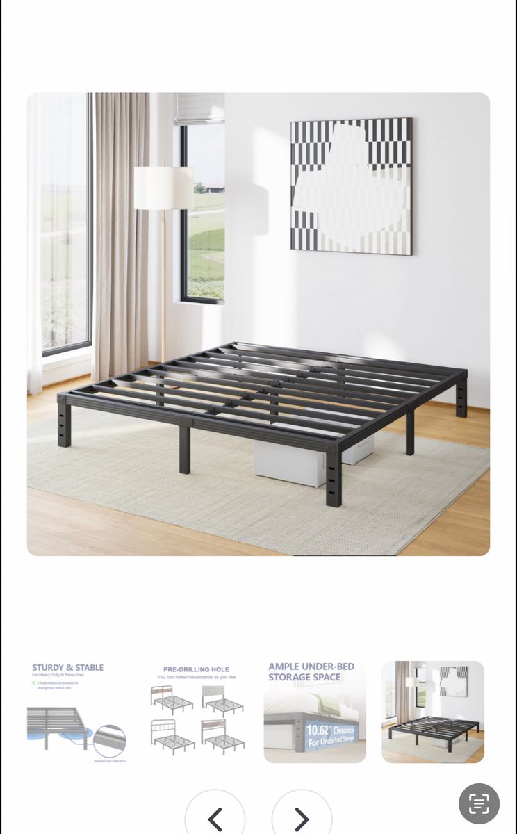 King platform metal frame