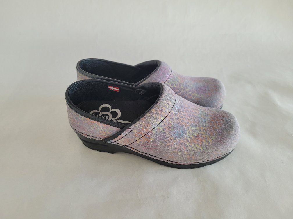 Sanita Women's Professional Clogs - Iridescent Shimmer, US Size 5.5-6 (EU 36)