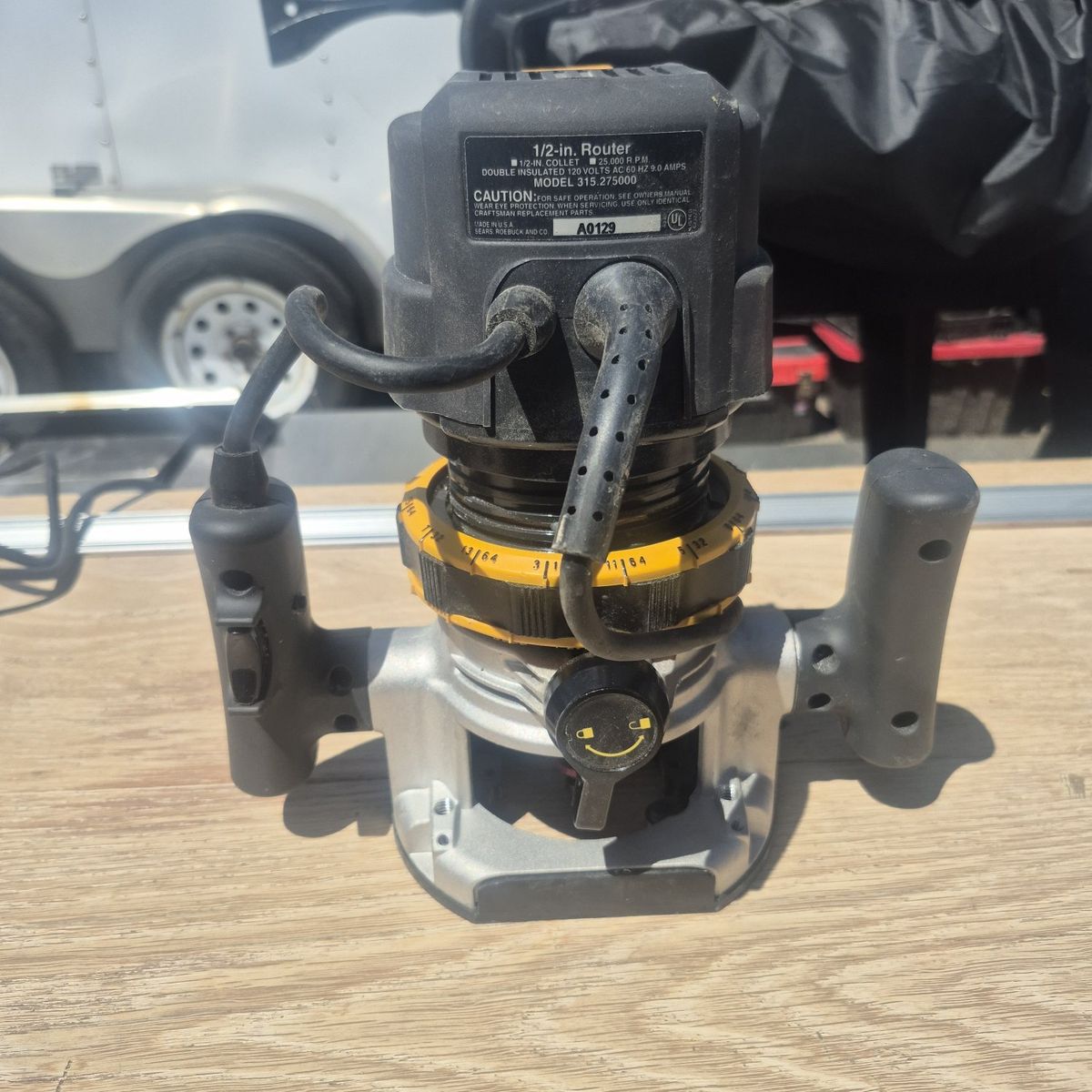 Craftsman 315.275000 1/2-inch Collet Router 25,000 RPM 9.0 Amps