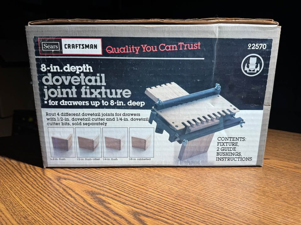 Sears Craftsman 8” Dovetail Joint Fixture Jig – Model 92570 / 720.2570