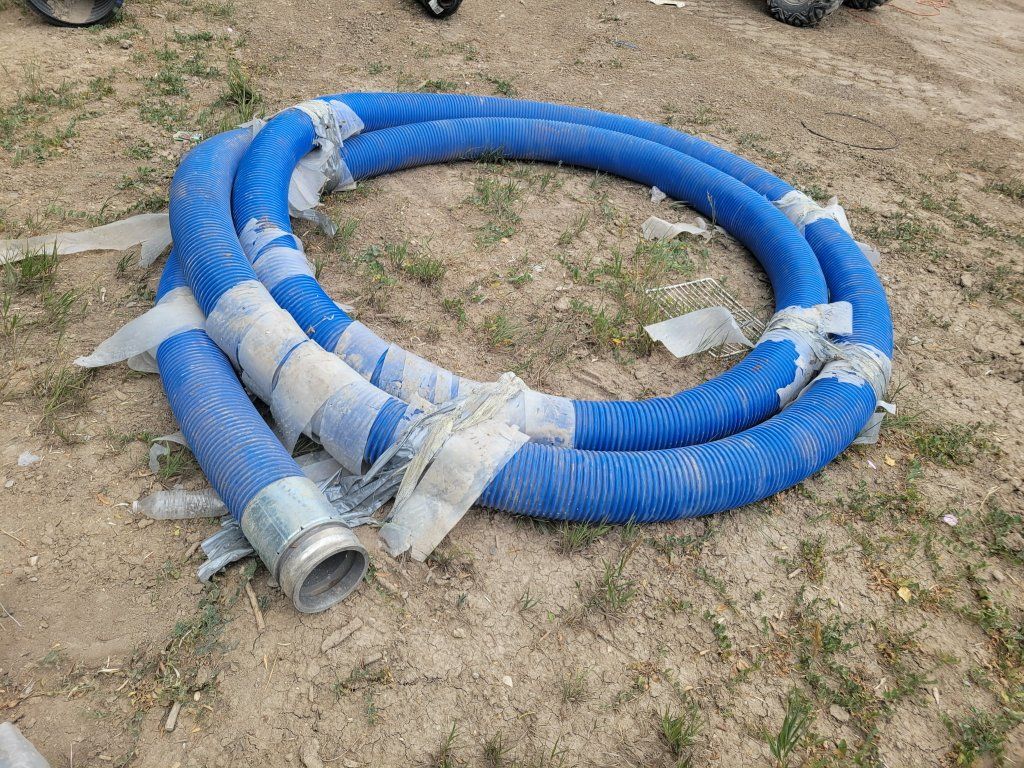 Heavy-Duty 6" Blue PVC Suction/Discharge Hose with Bauer Quick Couplers