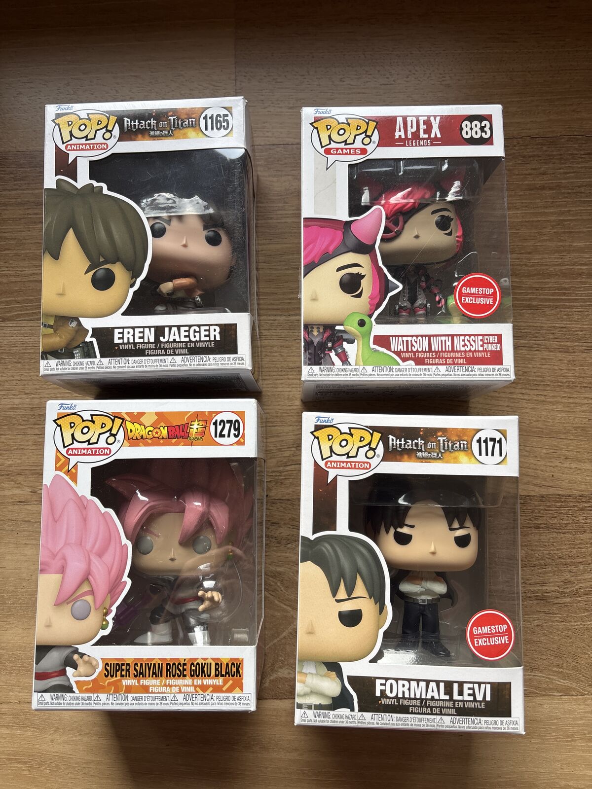 4 Funko Pops! Unopened