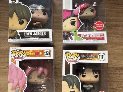 4 Funko Pops! Unopened