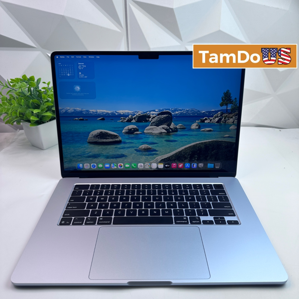 MacBook Air (15-inch, M4, 2025) 10-Core GPU, 16GB, 256GB SSD, Sky Blue