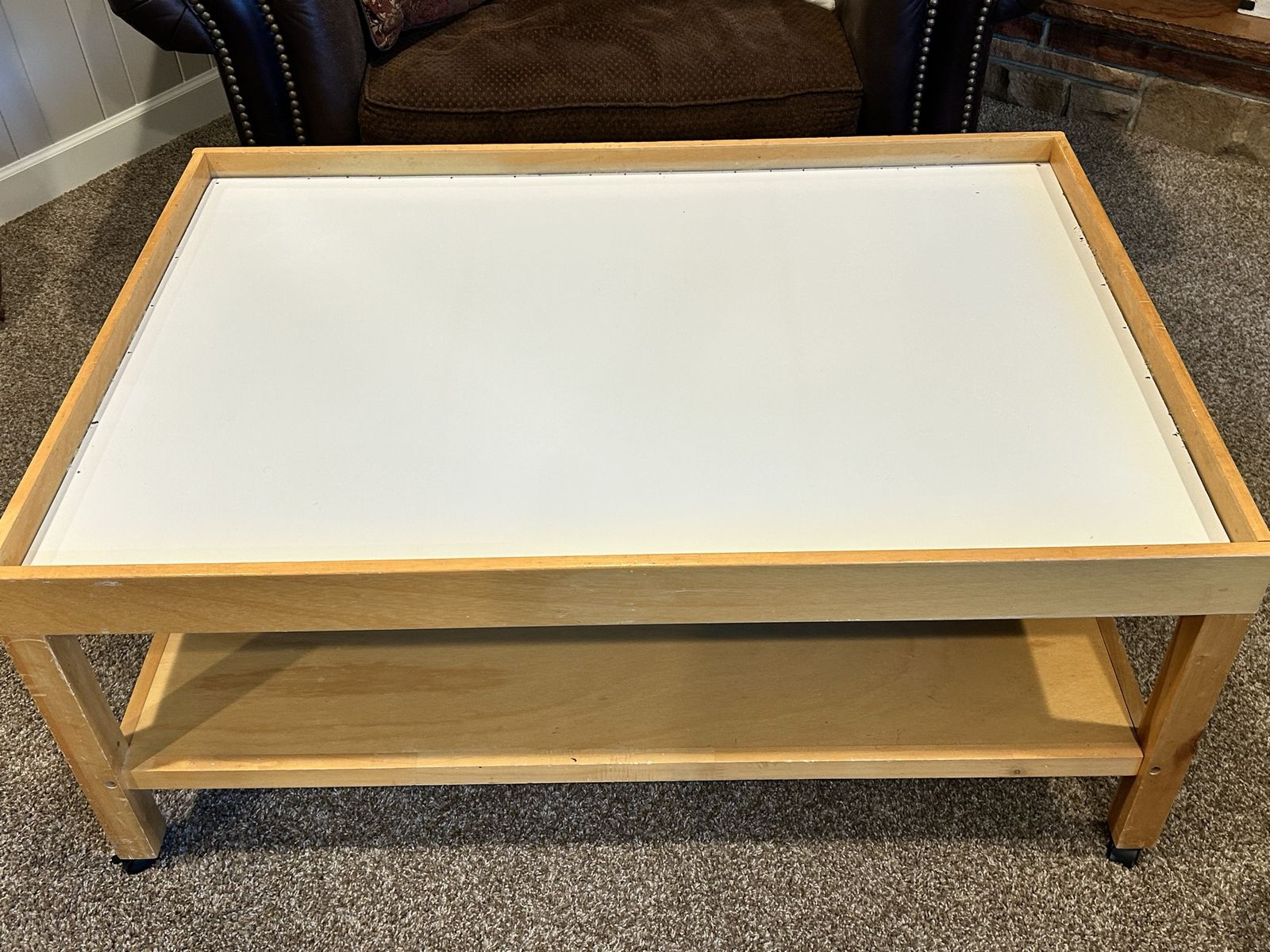 Wooden Activity Table- Kids Play Table, Train or Lego table