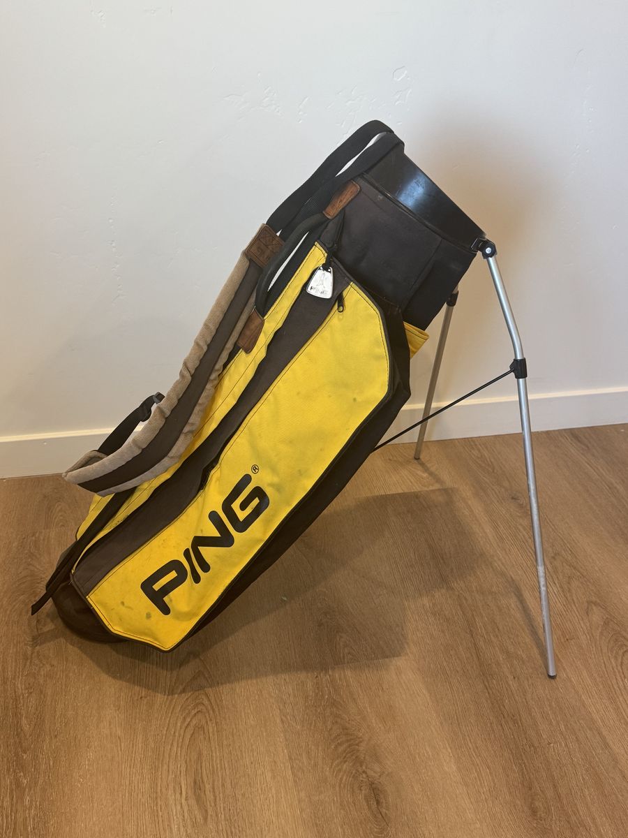 Ping Golf Bag Yellow Black Vintage Lightweight