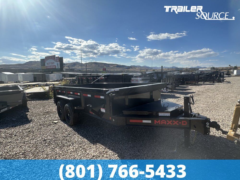 7x14 Maxx-D DJX Dump Trailer - 24" Sides - 14K GVWR