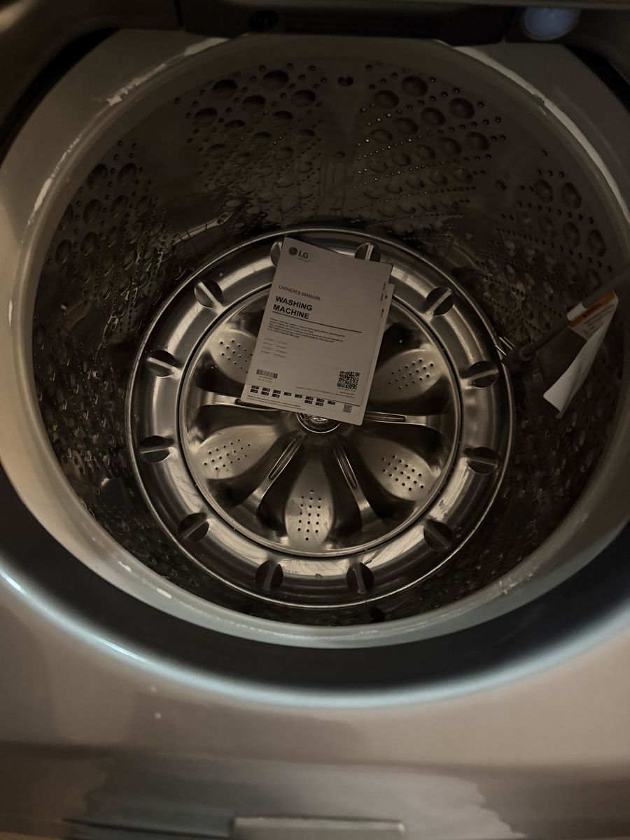LG Direct Drive Top Load Washing Machine in Silver