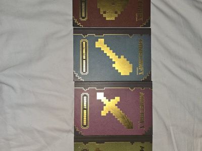 Minecraft Official Combat, Construction, Exploration, and Redstone Handbooks Set of 4