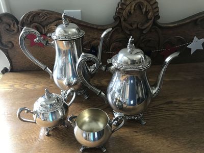 Oneida silver tea set