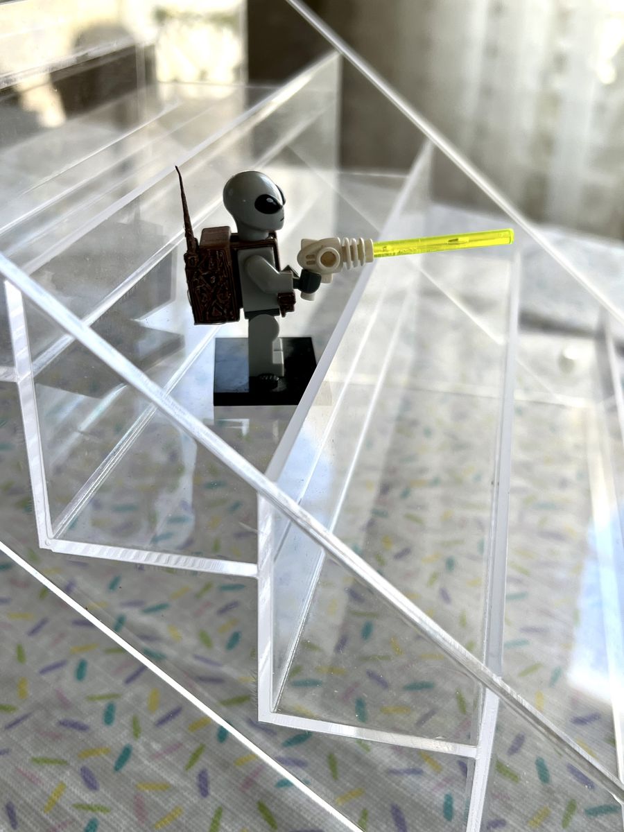Clear Acrylic Display Shelf Rack for Collectibles - 6-Tier