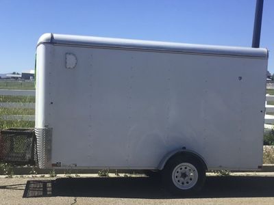 6x12 Enclosed Cargo Trailer - Excellent Condition, Well-Maintained, All Lights Work