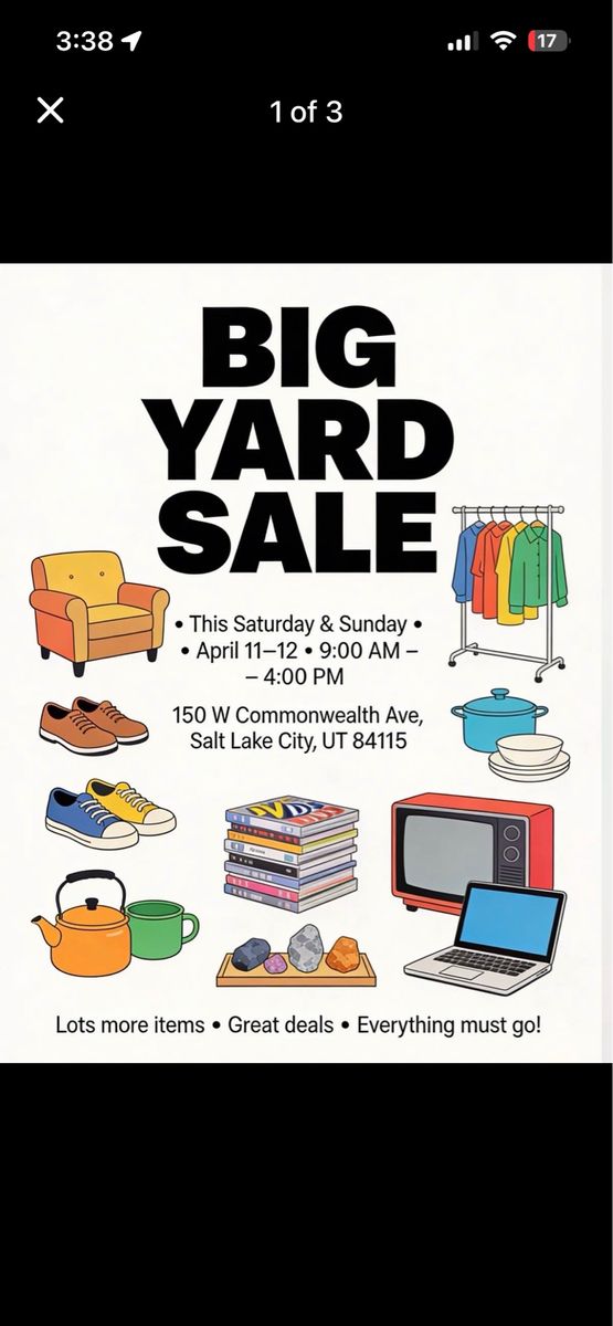 Warehouse/ yard sale